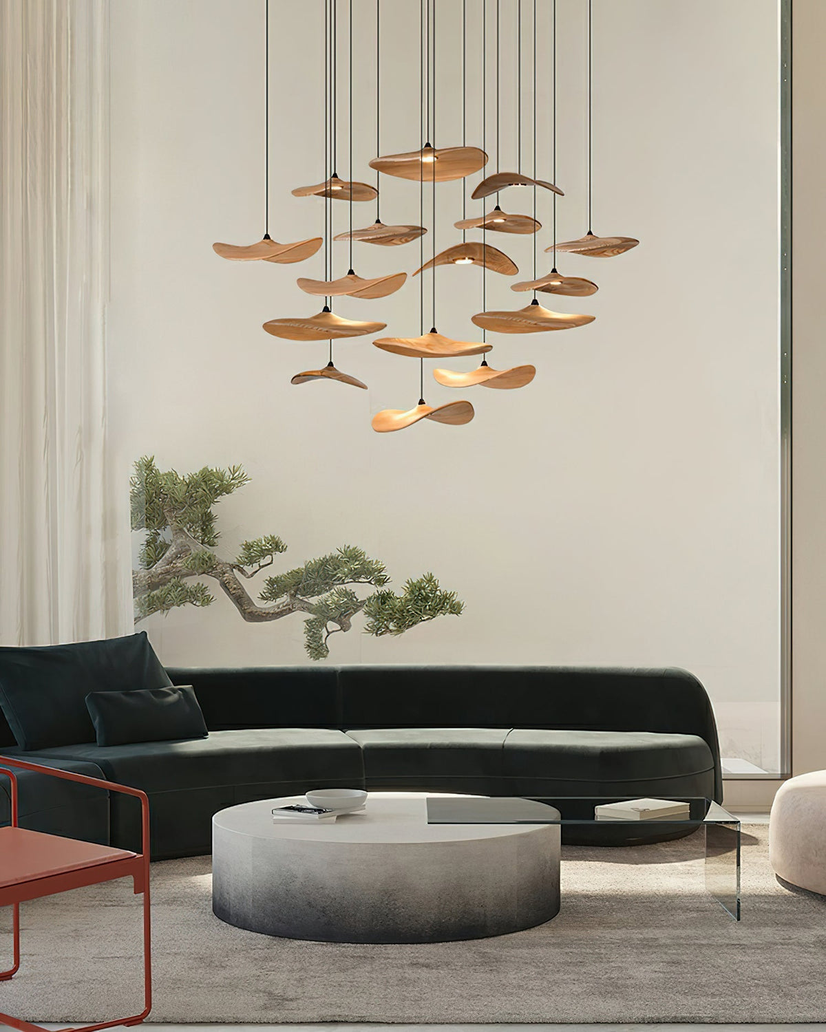 Empty Leaf Chandelier Chandelier