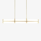 Cylindrical Endless Pendant Light L 47.2″ x H 35″ / L 120cm x H 89cm / Gold & White / Warm Light Pendant light