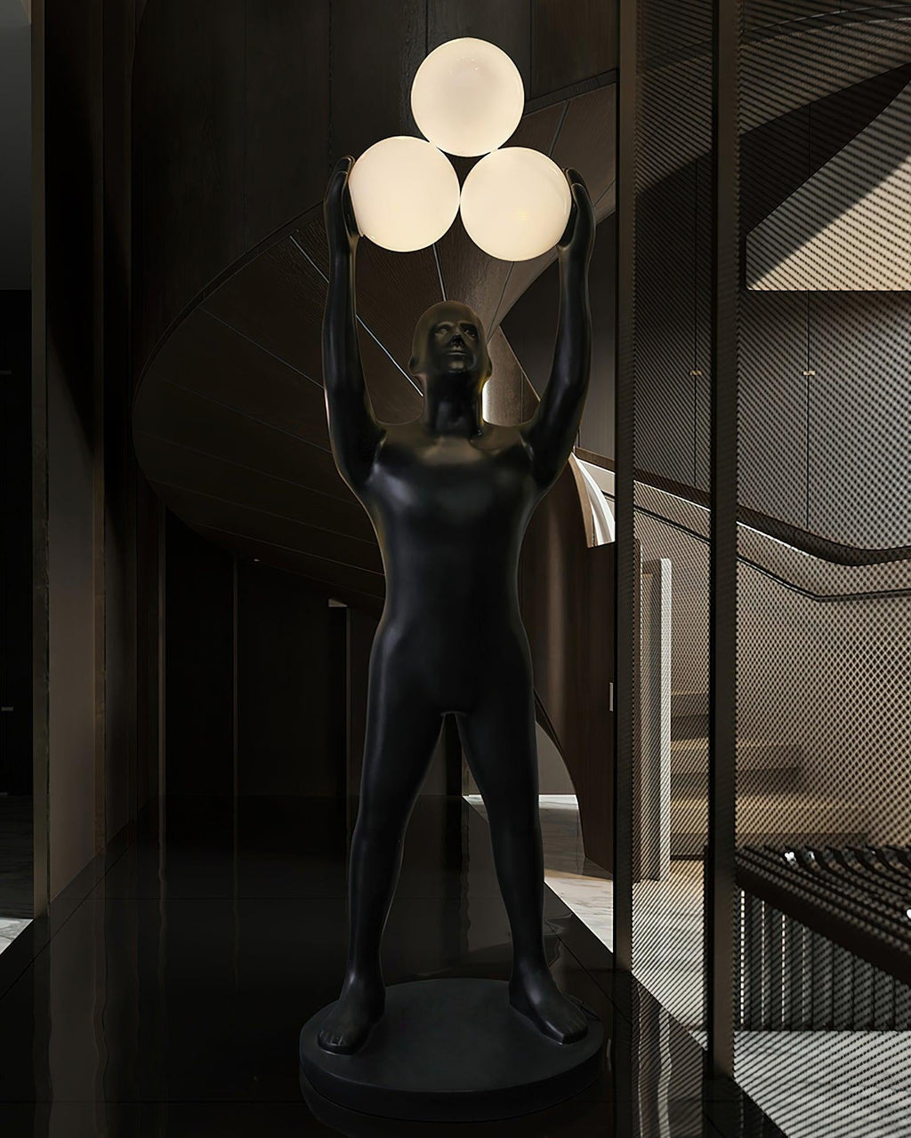 Enlightened Figure Sculptor Floor Lamp Floor lamp