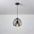 Eres Pendant Lamp ∅ 9.1″ x H 8.3″ / Dia 23cm x H 21cm / Black & Smoke grey Pendant light