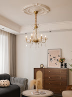 Evaria Crystal Pearl Chandelier
