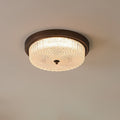 Fabula Ceiling Lamp ∅ 14.6″ x H 5.1″ / Dia 37cm x H 13cm / Vintage bronze & Opaque glass / Three-Color Changing Light