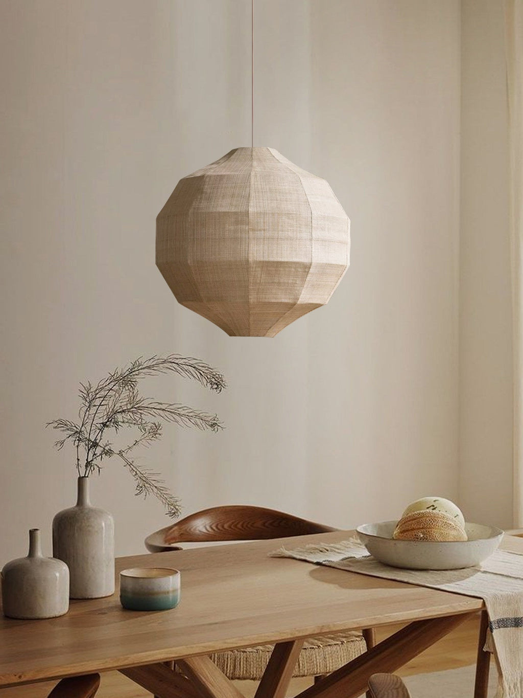 Facet Fabric Pendant Lamp