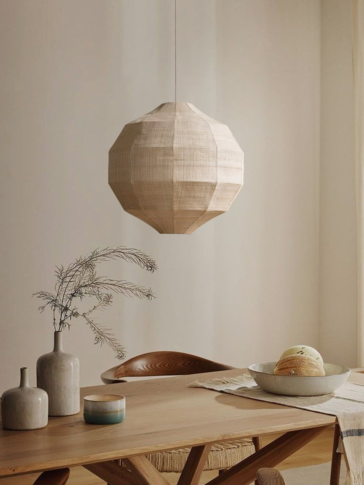 Facet Fabric Pendant Lamp