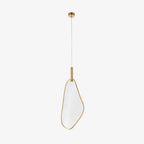 Fan Shape Pendant Light ∅ 4.7″ x H 15.7″ / Dia 20cm x H 40cm / Gold / Warm Light Pendant light