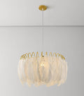 Feather Pendant Lamp Model A ∅ 19.7″ x H 13.8″ / Dia 50cm x H 35cm / White Pendant light