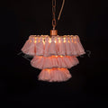 Fela Tassel Chandelier ∅ 11.8″ x 11.8″ / Dia 30cm x H 30cm / Pink Chandelier