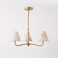 Fenwick Alabaster Cone Chandelier