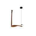 Finopi Chandelier Model A ∅ 15.7″ x H 45.2″ / Dia 40cm x H 115cm / Brown Leather & Black & White / Warm Light Chandelier