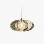 Fish Thread Pendant Lamp ∅ 16.5″ x H 8.7″ / Dia 42cm x H 22cm / Chrome Pendant light