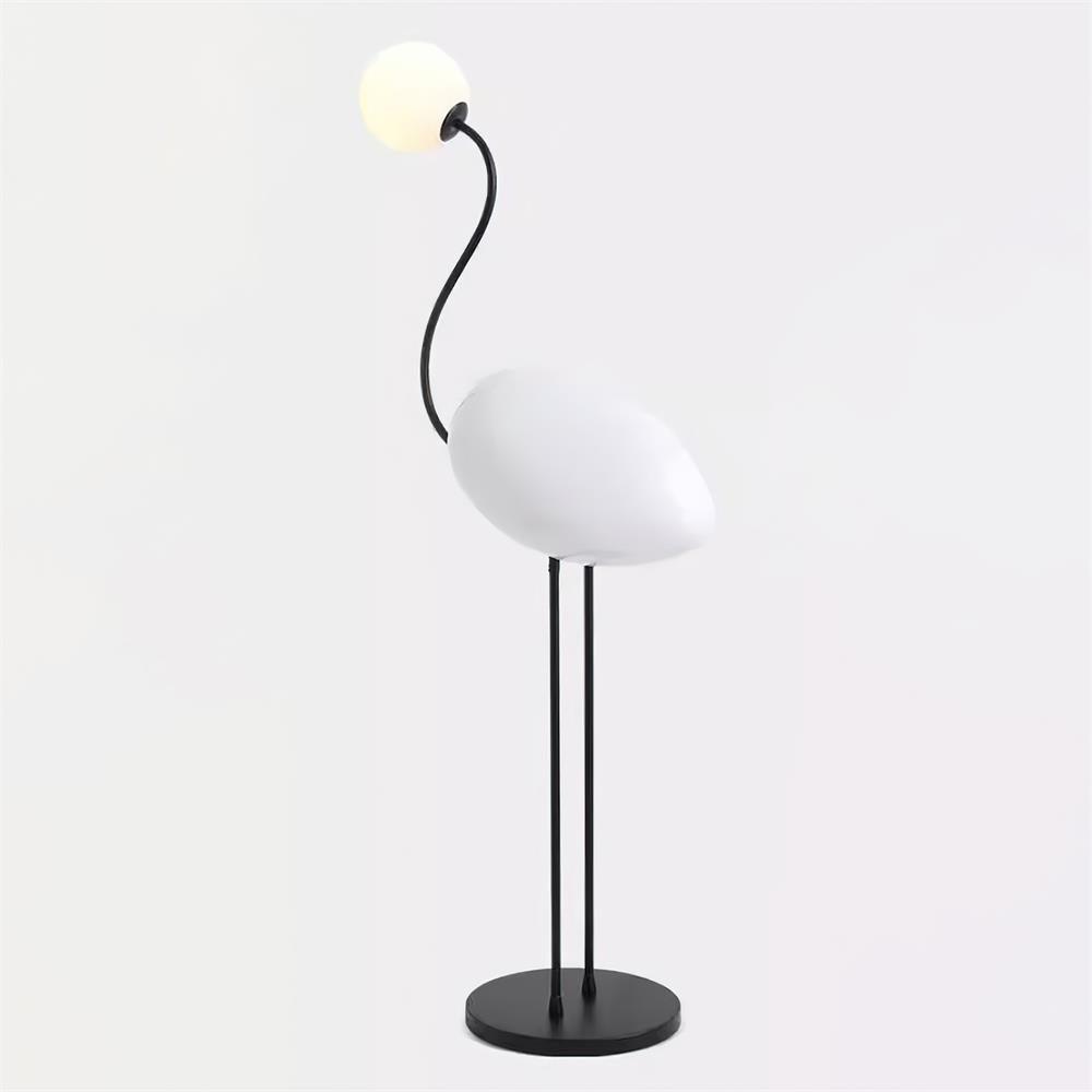 Flamingos Floor Lamp ? 17.7″ x H 53″ / Dia 45cm x H 135cm / Black & White / US Plug Floor lamp