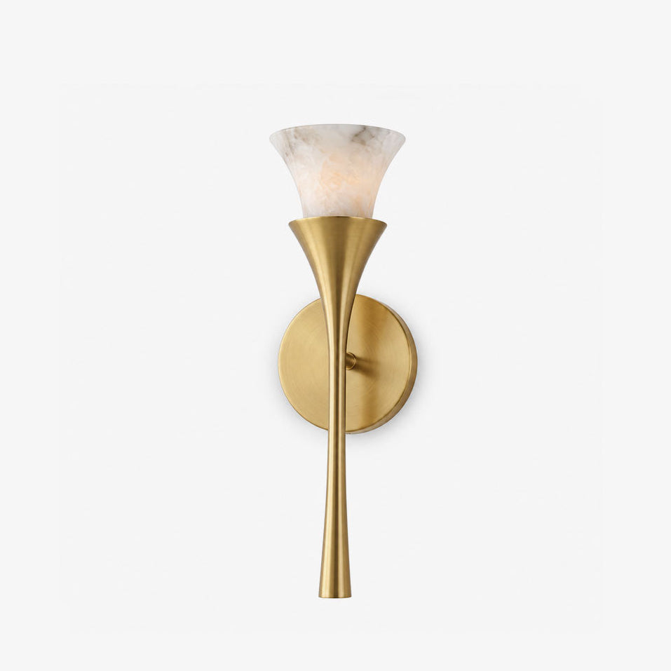 Flare Alabaster Wall Sconce