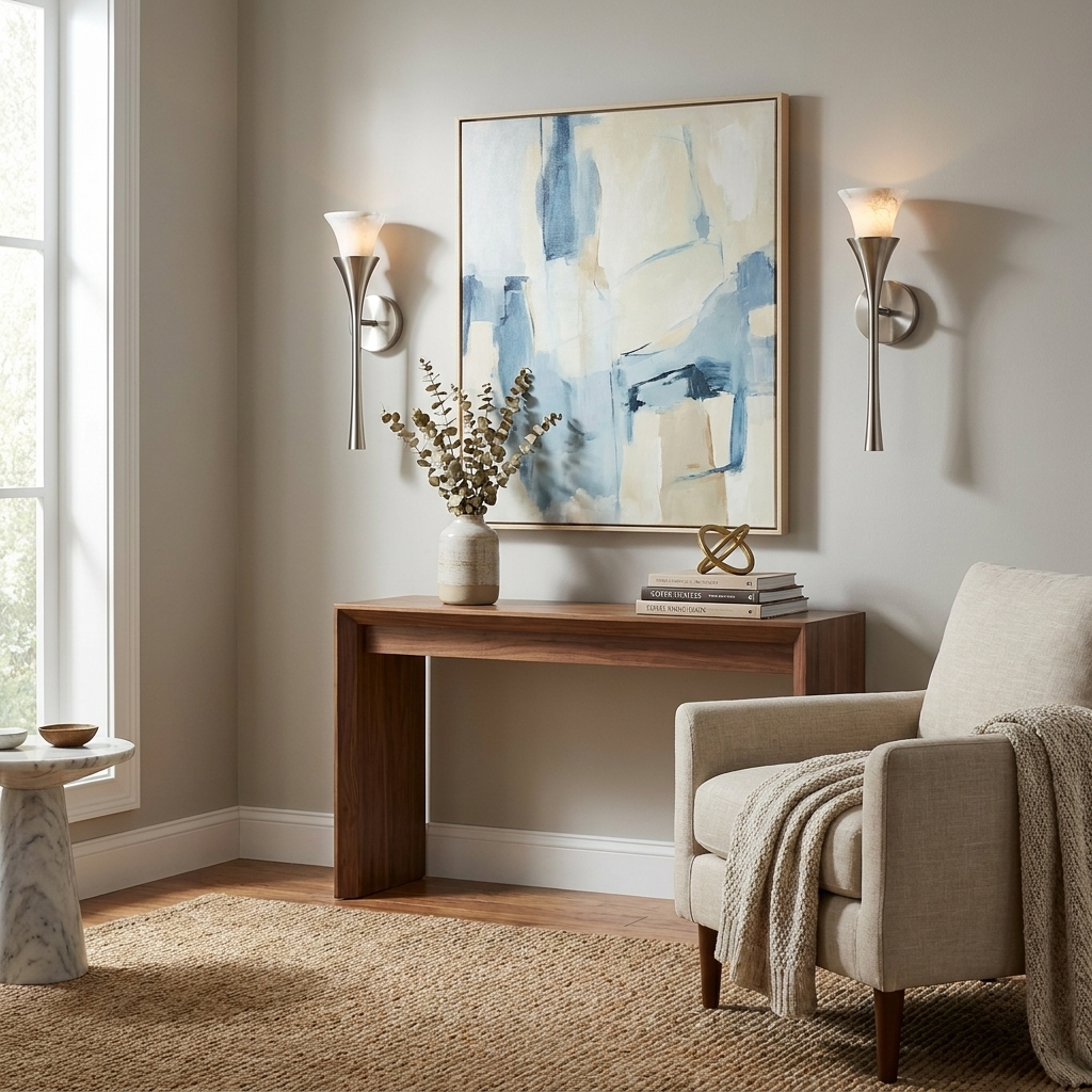 Flare Alabaster Wall Sconce