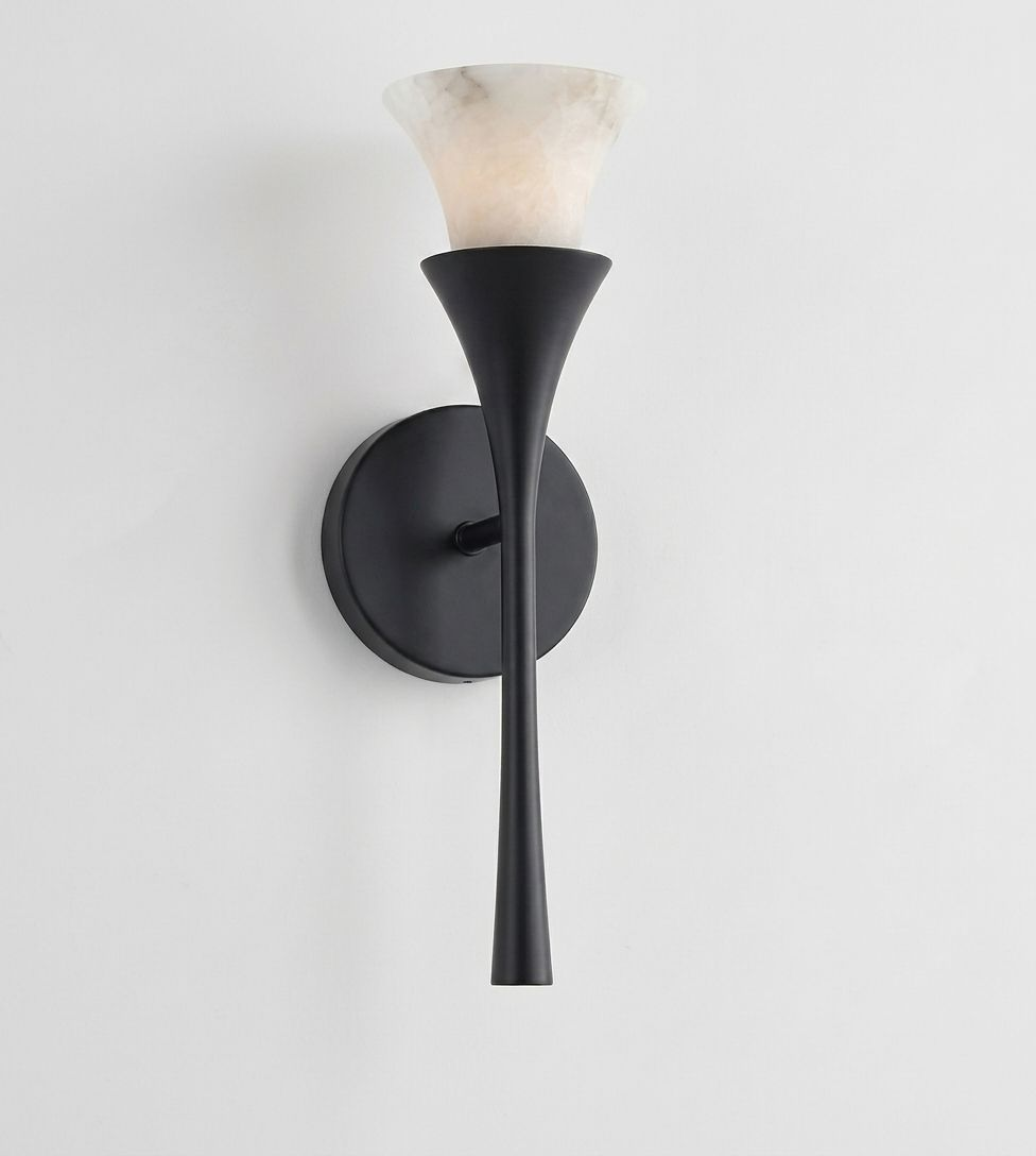 Flare Alabaster Wall Sconce