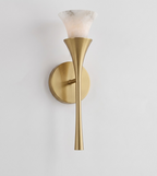 Flare Alabaster Wall Sconce