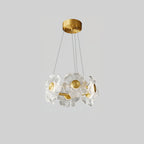 Flora Glass Chandelier 6 Heads ∅ 19.7″ x H 7.9″ / Dia 50cm x H 20cm / Brass / Warm Light Pendant light