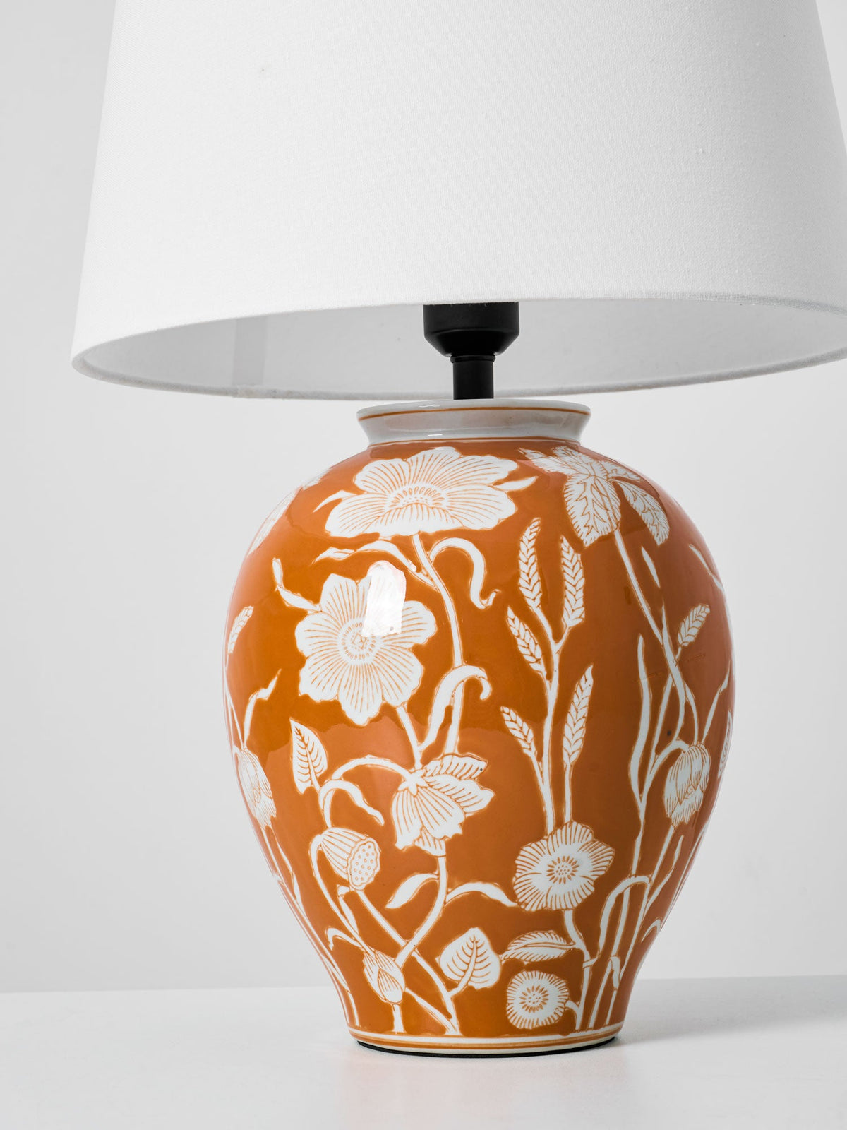 Floral Ceramic Table Lamp