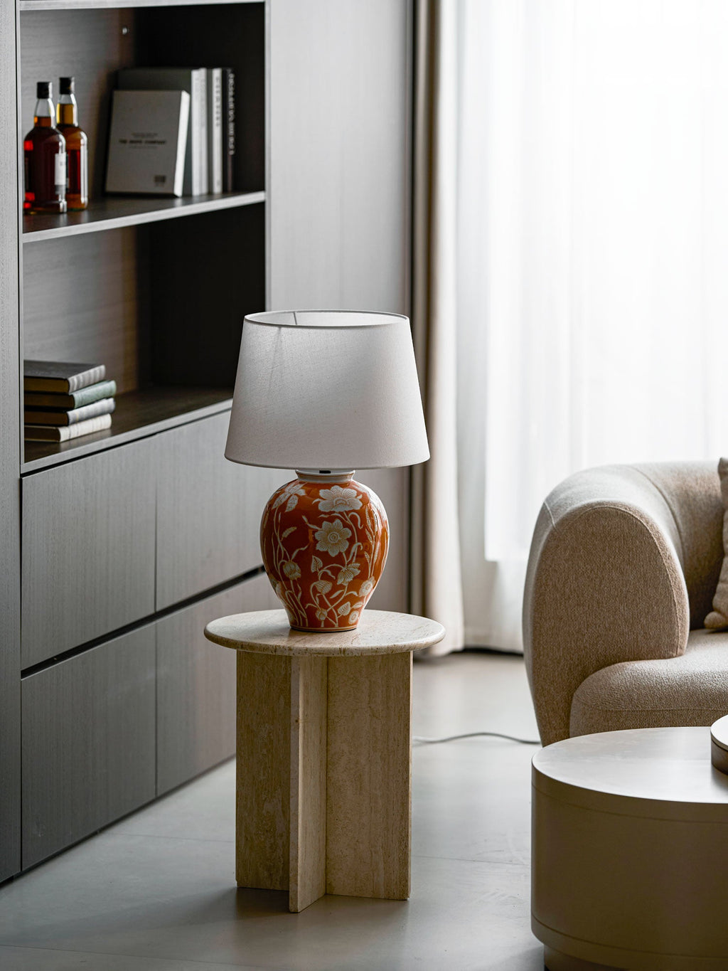 Floral Ceramic Table Lamp