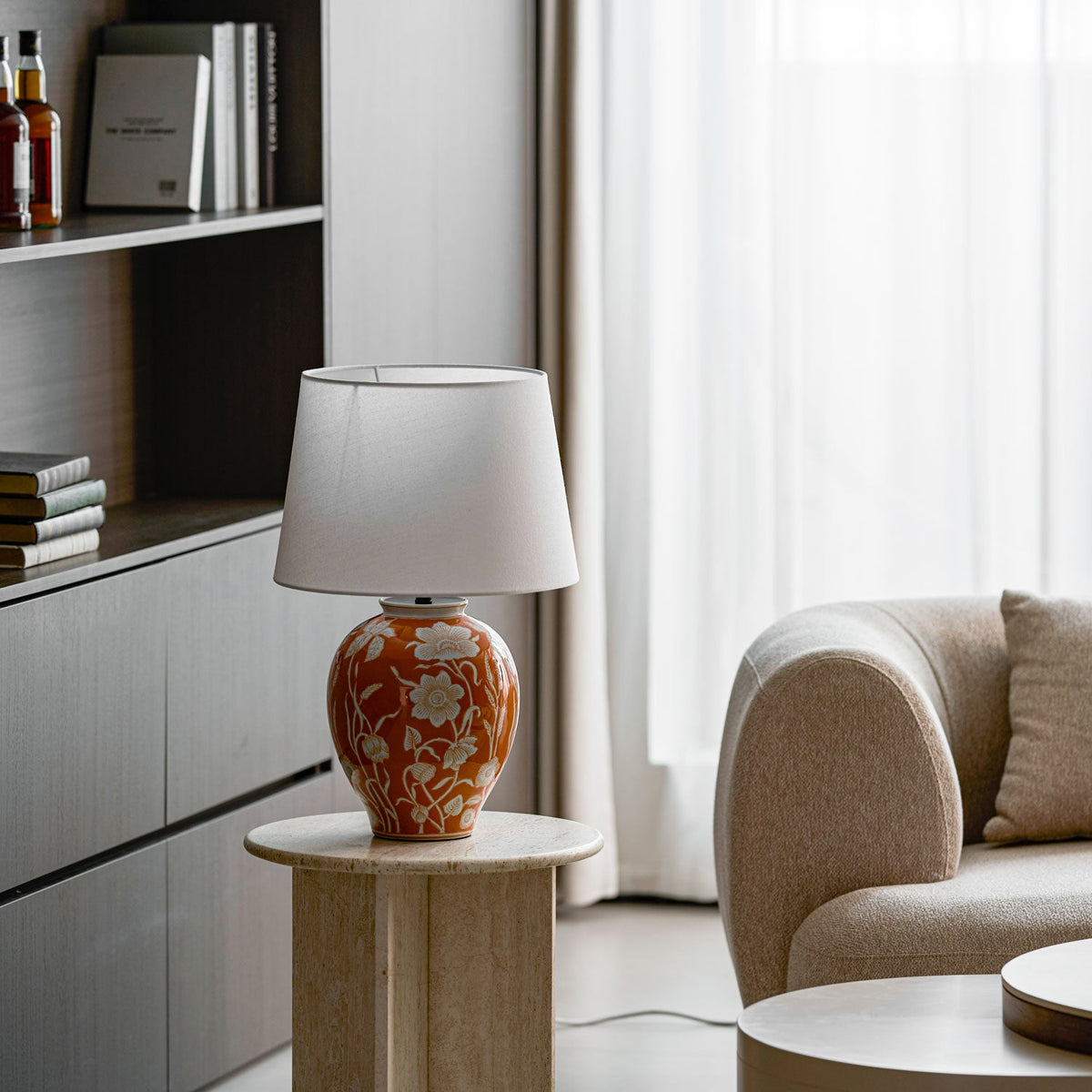 Floral Ceramic Table Lamp