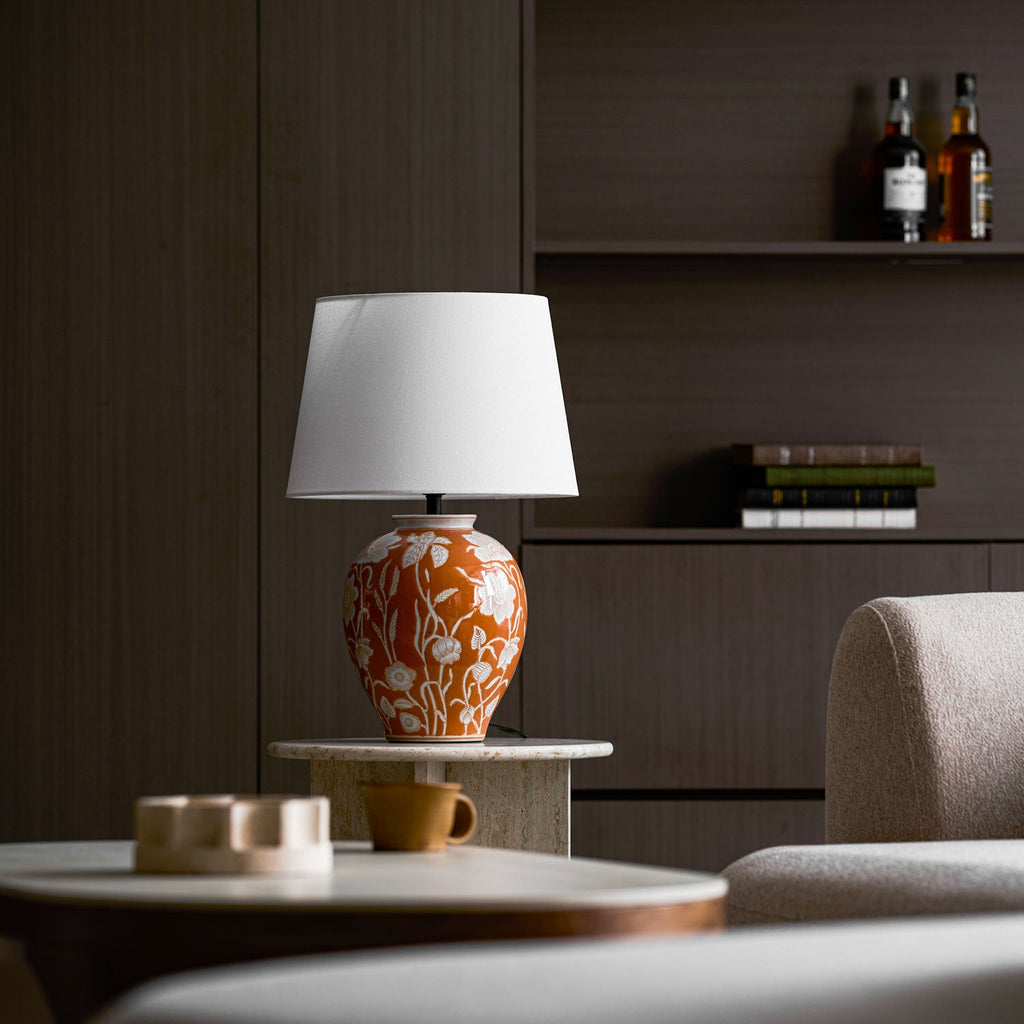 Floral Ceramic Table Lamp