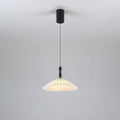 Flower Paper Pendant Lamp ∅ 10.2″ x H 5.1″ / Dia 26cm x H 13cm / Walnut color & White / Warm Light Pendant light