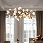 Flower Bloom Branch Brass Chandelier Chandelier