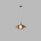 Flying Saucer Chrome Pendant Light Model A ∅ 11.8″ x H 11.8″ / Dia 30cm x H 30cm / Chrome & Amber Pendant light