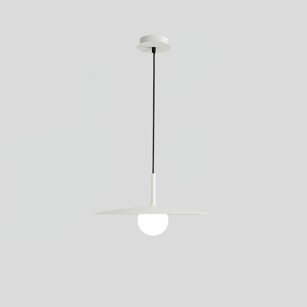 Gea Flying Saucer Pendant Lamp Small ∅ 9.8″ x H 7.9″ / Dia 25cm x H 20cm / White Pendant light