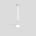 Gea Flying Saucer Pendant Lamp Small ∅ 9.8″ x H 7.9″ / Dia 25cm x H 20cm / White Pendant light