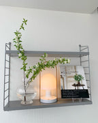 Portable Glass Charging Table Lamp ∅ 8.3″ x H 20.9″ / Dia 21cm x H 53cm / White / Charge Table lamp