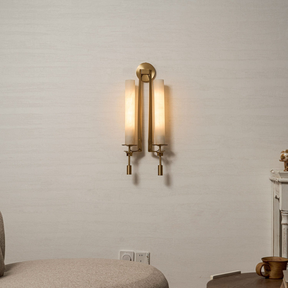 Fontanelle Alabaster Wall Lamp