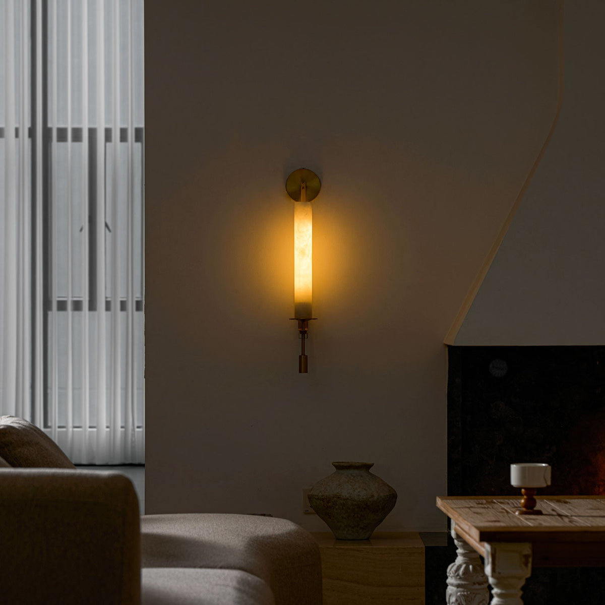 Fontanelle Alabaster Wall Lamp