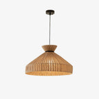 Bellflower Fluted Jute Pendant Lamp