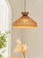 Bellflower Fluted Jute Pendant Lamp