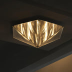 Fragment Celing Lamp ∅ 15.7″ x H 6.7″/ Dia 40cm x H 17cm / Chrome & Clear / Warm White Ceiling lamp