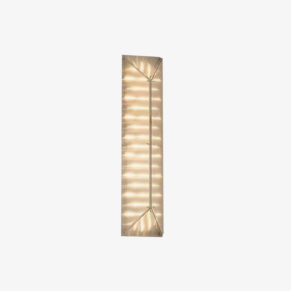 Fragment Wall Lamp ∅ 10.2″ x H 40.5″/ Dia 26cm x H 103cm / Chrome & Clear / Warm White Wall lamp