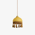 French Tassels Brass Pendant Light ∅ 7.9″ x H 9.4″ / Dia 20cm x H 24cm / Yellow + Brown Pendant light