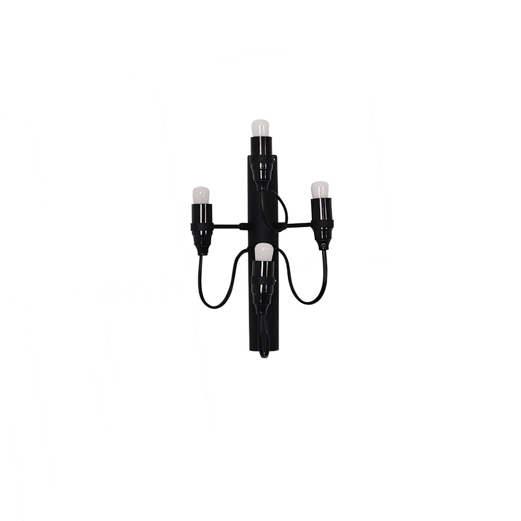 Fruit Wall Lamp 4 Heads ∅ 7.1″ x H 11.8″ / Dia 18cm x H 30cm / Matt black / 1 Piece Wall lamp