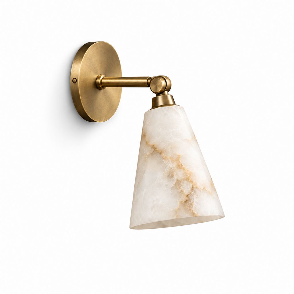 Fulcrum Alabaster Wall Sconce