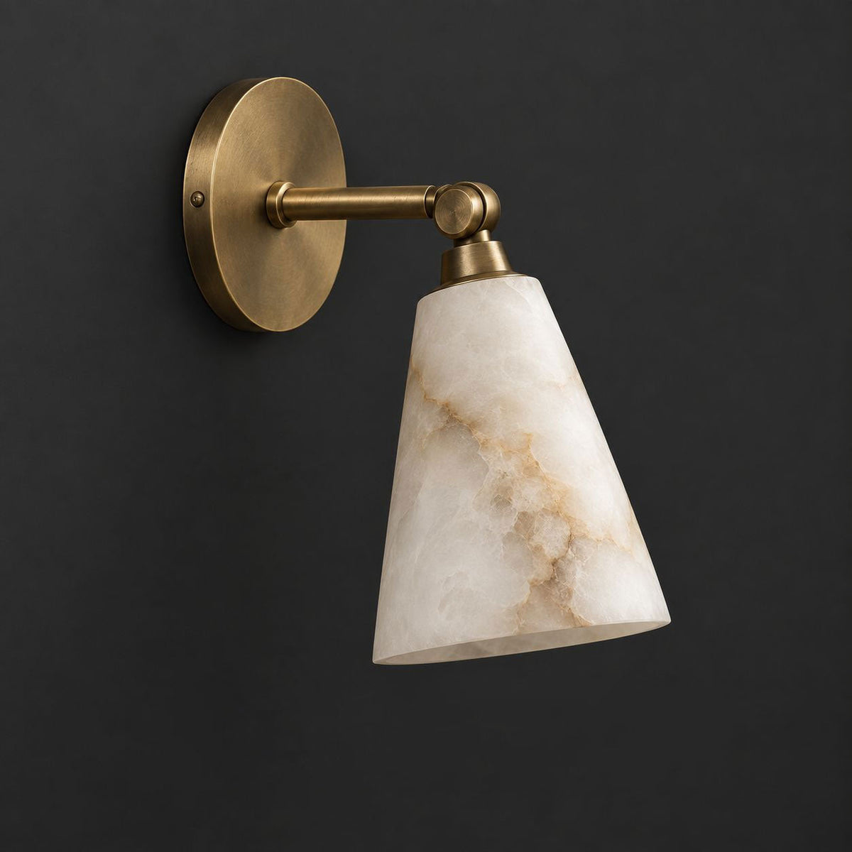 Fulcrum Alabaster Wall Sconce