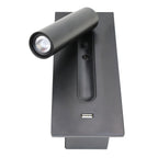 Black Bedside USB Wall Light 1001 Wall lamp