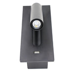 Black Bedside USB Wall Light 1001 Wall lamp