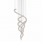 The Gabriel Spiral LED Chandelier | Custom Size & Made-to-Order Lighting for Luxury Residences & Commercial Spaces