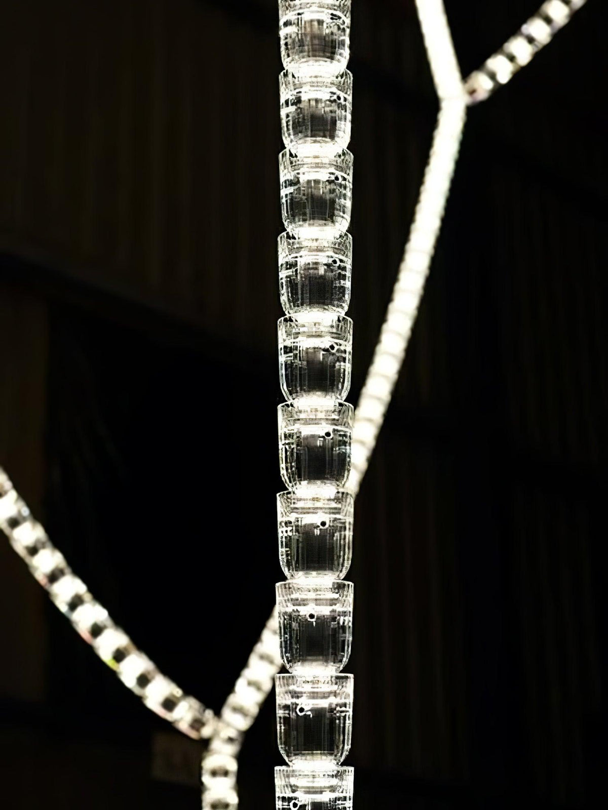 The Gabriel Curved LED Chandelier | Custom Size & Made-to-Order Lighting for Luxury Homes & Commercial Spaces