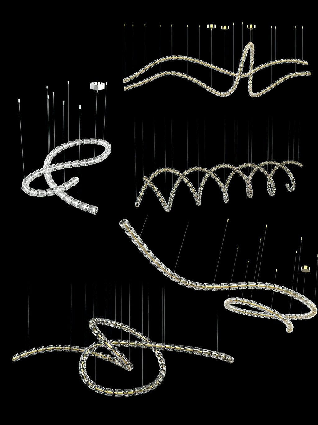 The Gabriel Branch LED Chandelier | Custom Size & Made-to-Order Lighting for Luxury Homes & Commercial Spaces