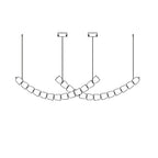 Gabriel Chandelier Style A 26heads L 62.9″ x H 59″ / L 160cm x H 150cm / Clear & Chrome / Warm Light Chandelier