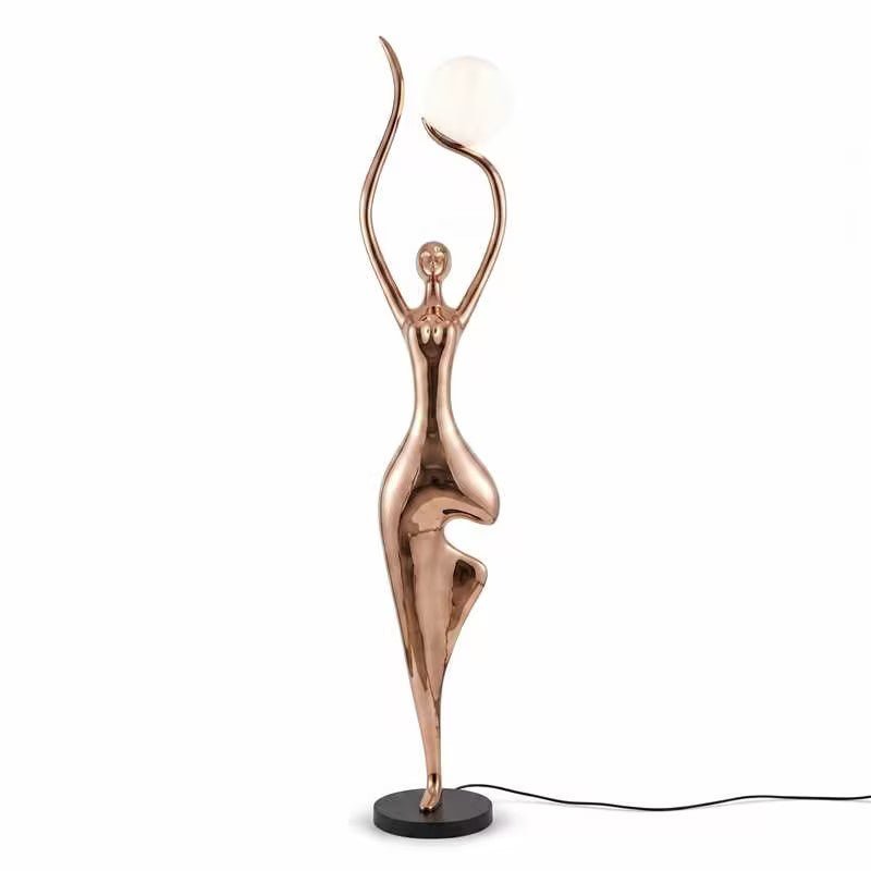 Pose Yoga Sculpture Floor Lamp