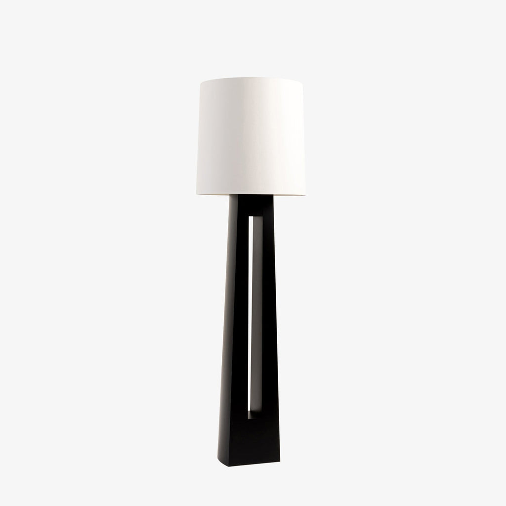 Geometric Wood Floor Lamp