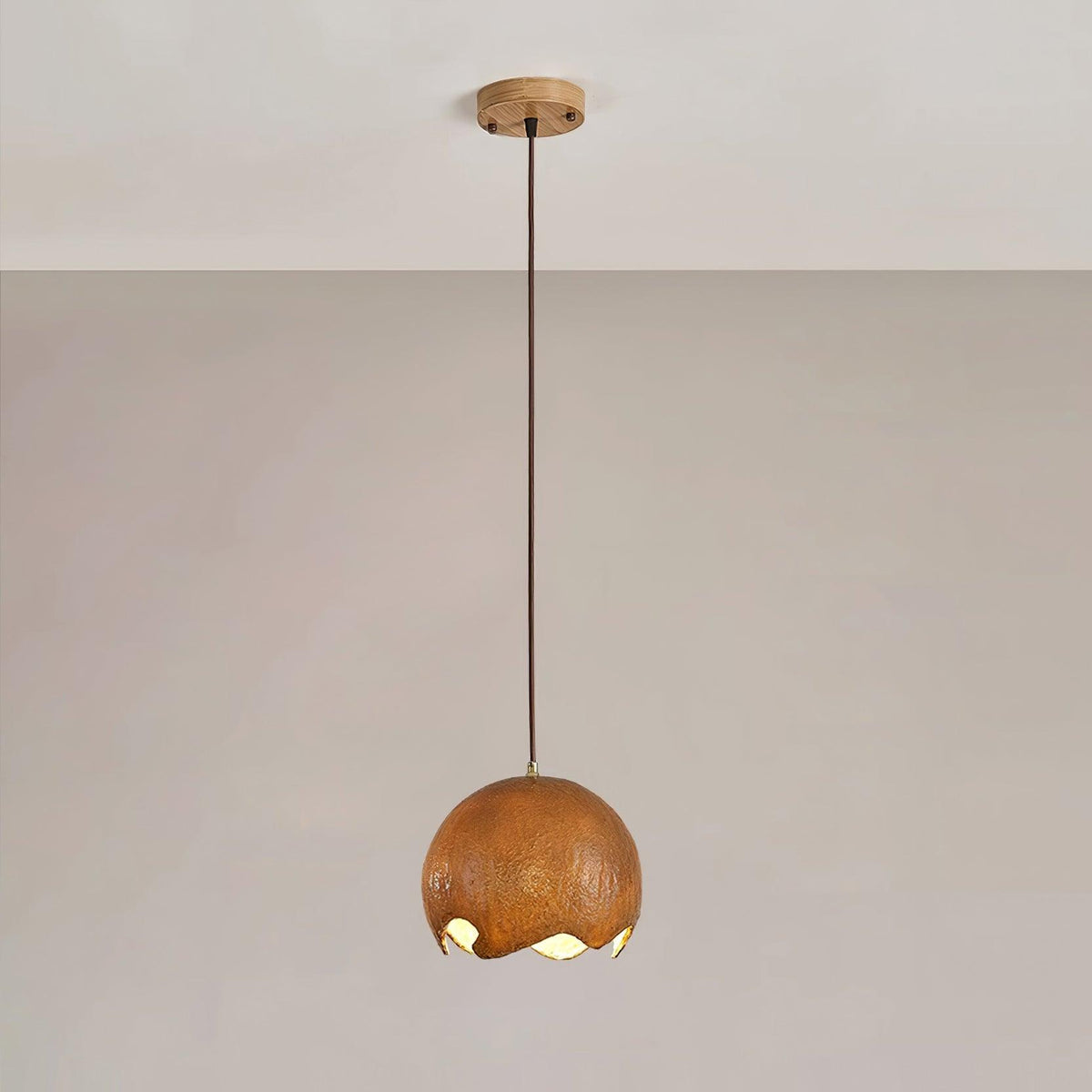 Geometric Resin Pendant Light ∅ 7.9″ x H 59″ / Dia 20cm x H 150cm / Brown Pendant light
