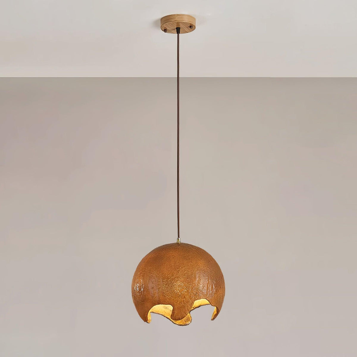 Geometric Resin Pendant Light ∅ 11.8″ H 59″ / Dia 30cm x H 150cm / Brown Pendant light